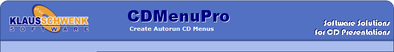 Klaus Schwenk Software: Solutions for CD Presentations - CD Autostart Software, CD Multimedia Software, CD Presentation Software